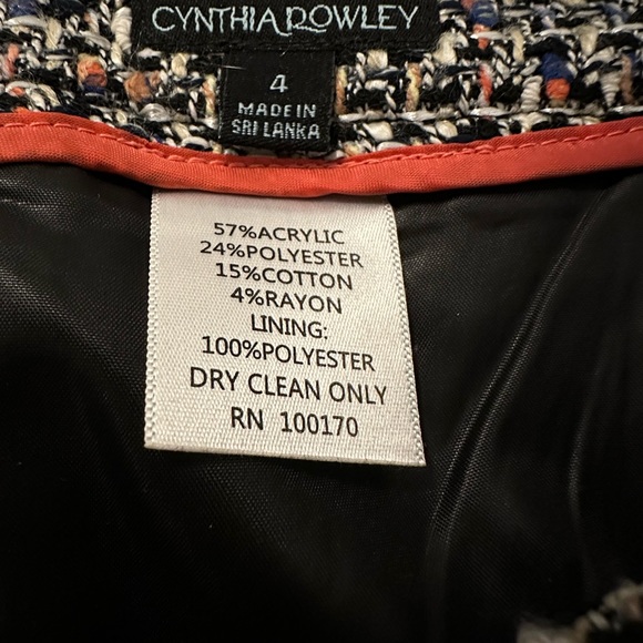 Cynthia Rowley Tweed Multi Colored Pencil Skirt - Picture 12 of 12